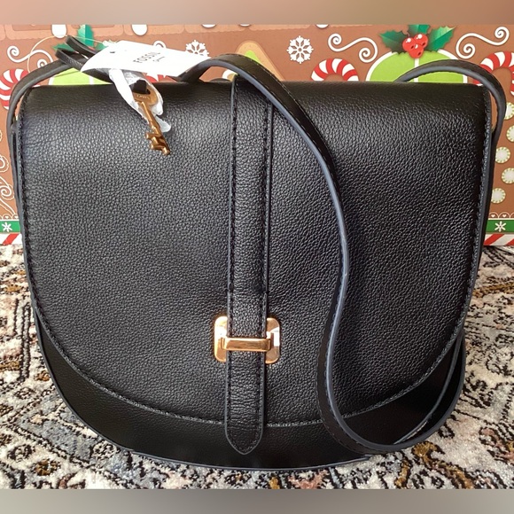 Fossil Genuine Leather Emery Crossbody handbag - Picture 1 of 15